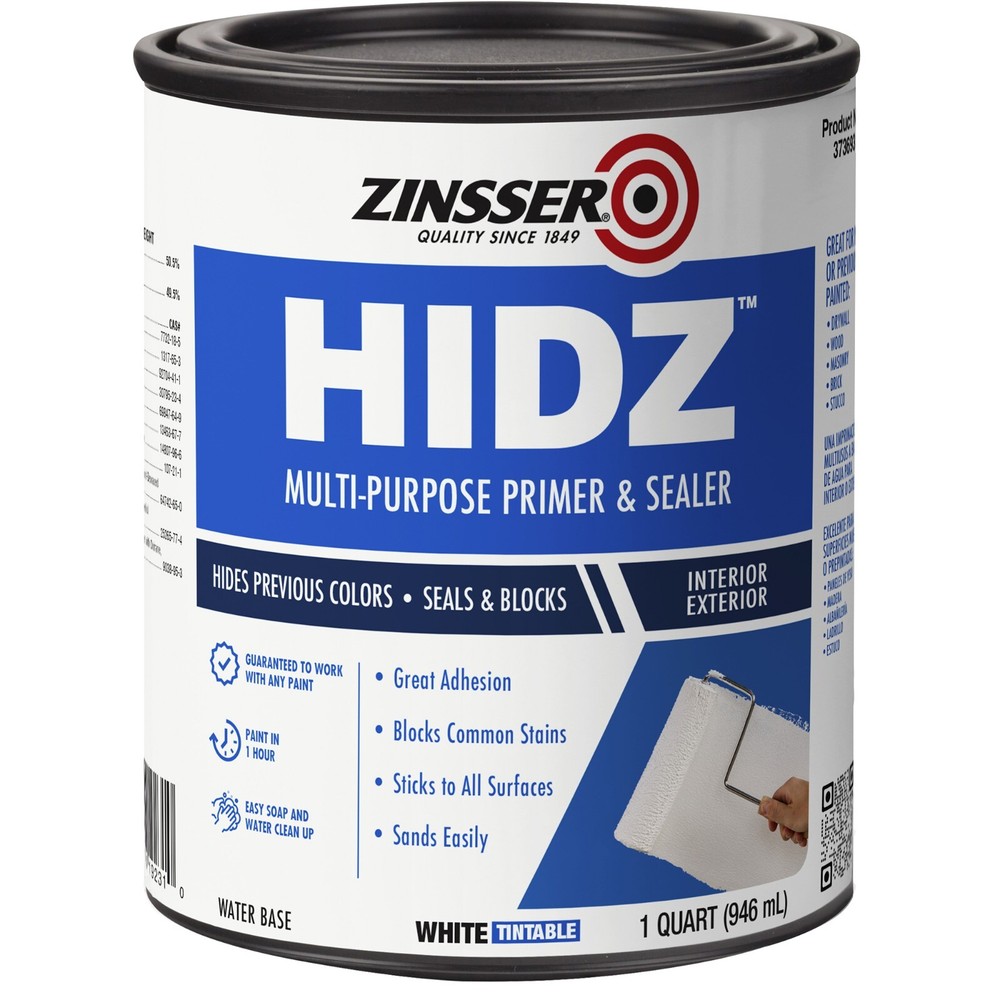 Zinsser 373693 HIDZ Multi-Purpose Primer & Sealer quart