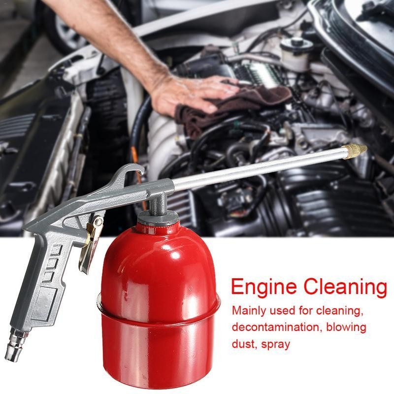 Car Auto Engine Cleaning Solvent Air Sprayer Degreaser Siphon Tools Gray Ss