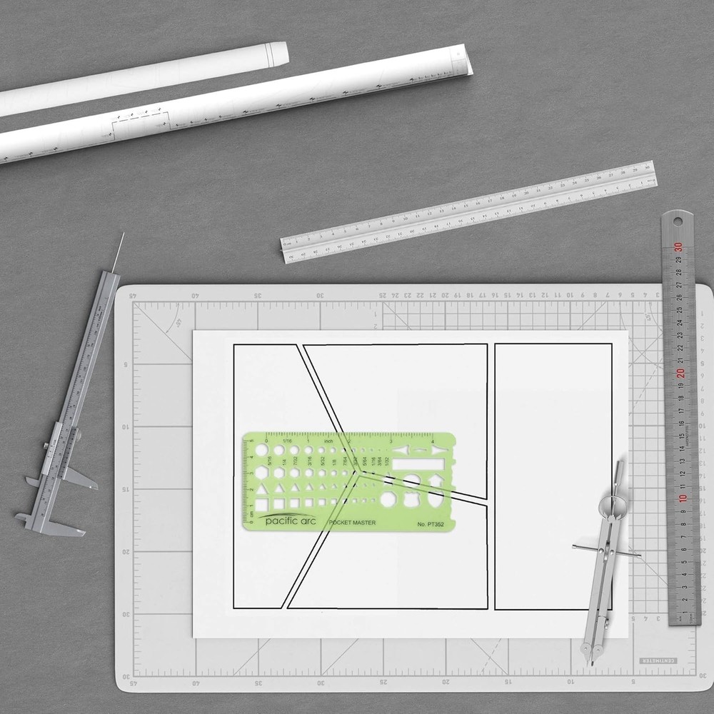 Portable Shape Template: Circles, Hexagons, & Triangles for On-the-Go Design