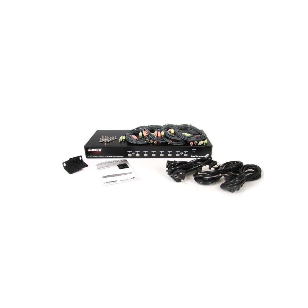 StarTech 8-Port Rackmount USB VGA KVM Switch w/ Audio