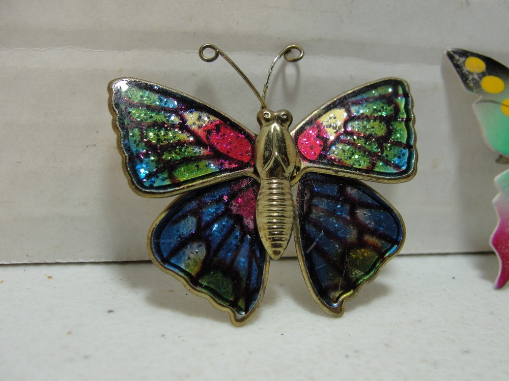2 Butterfly Lapel Pins