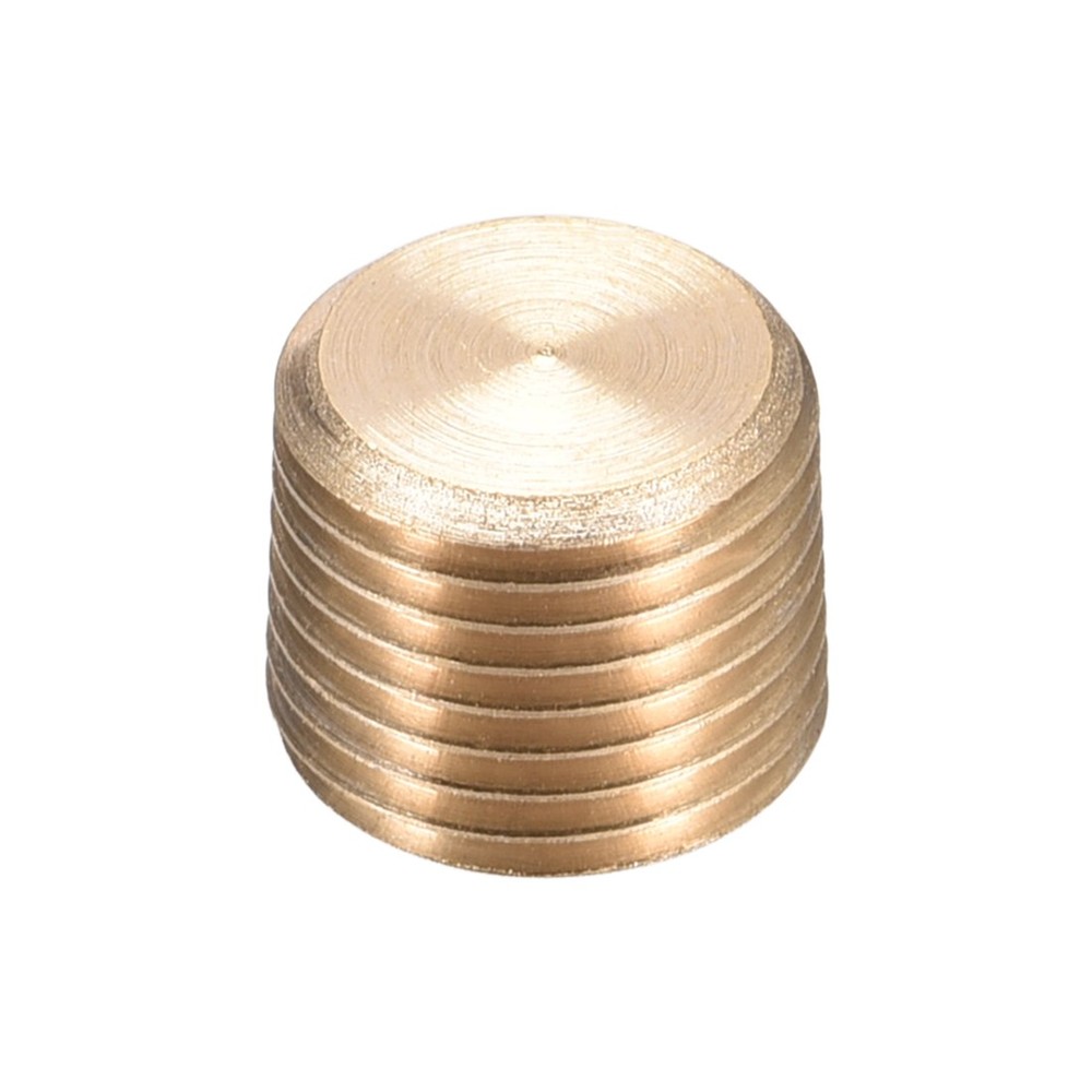 10Pack Brass Pipe Fitting Hex Counter Sunk Plug 1/8NPT Male Socket Pipe Plugs
