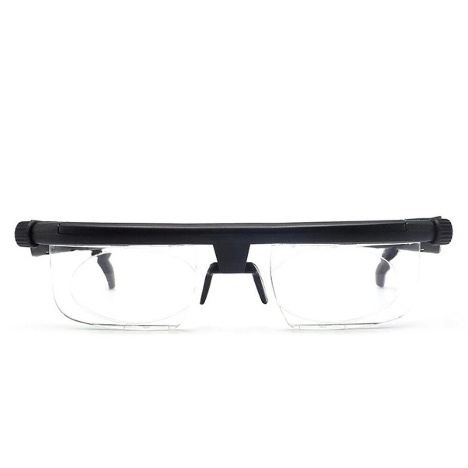 Dial Adjustable Glasses Variable Focus For Reading Distance Vision Eyeglasses