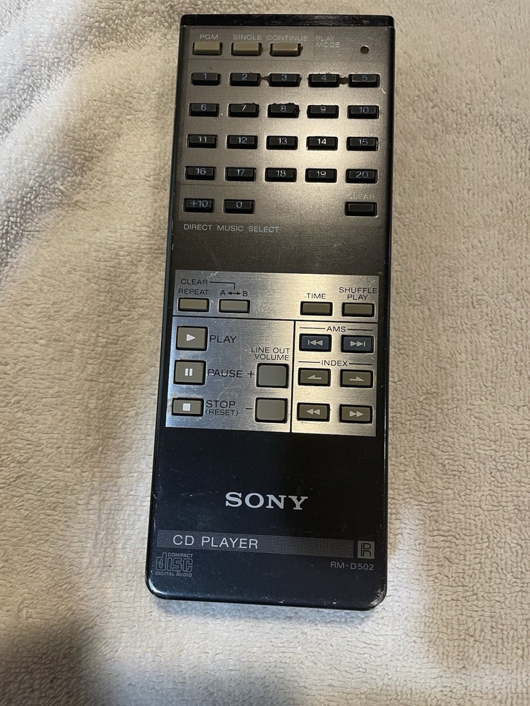 SONY RM-D502 Remote Control /  Working Fine / Sanitized