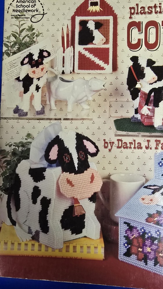 Plastic Canvas Cows