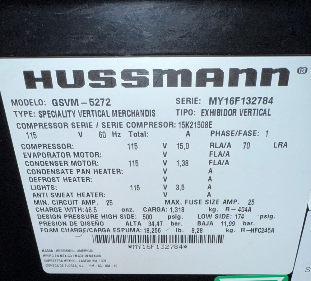 52” Hassmann open grab and go cooler fridge