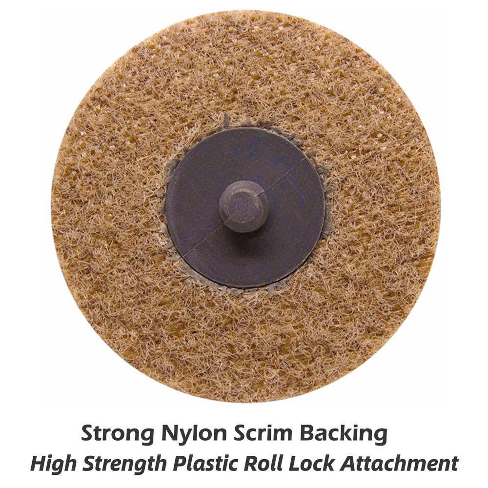 25PCS 3-in Surface Conditioning Disc Coarse Sanding Discs Roll Quick Change Pads