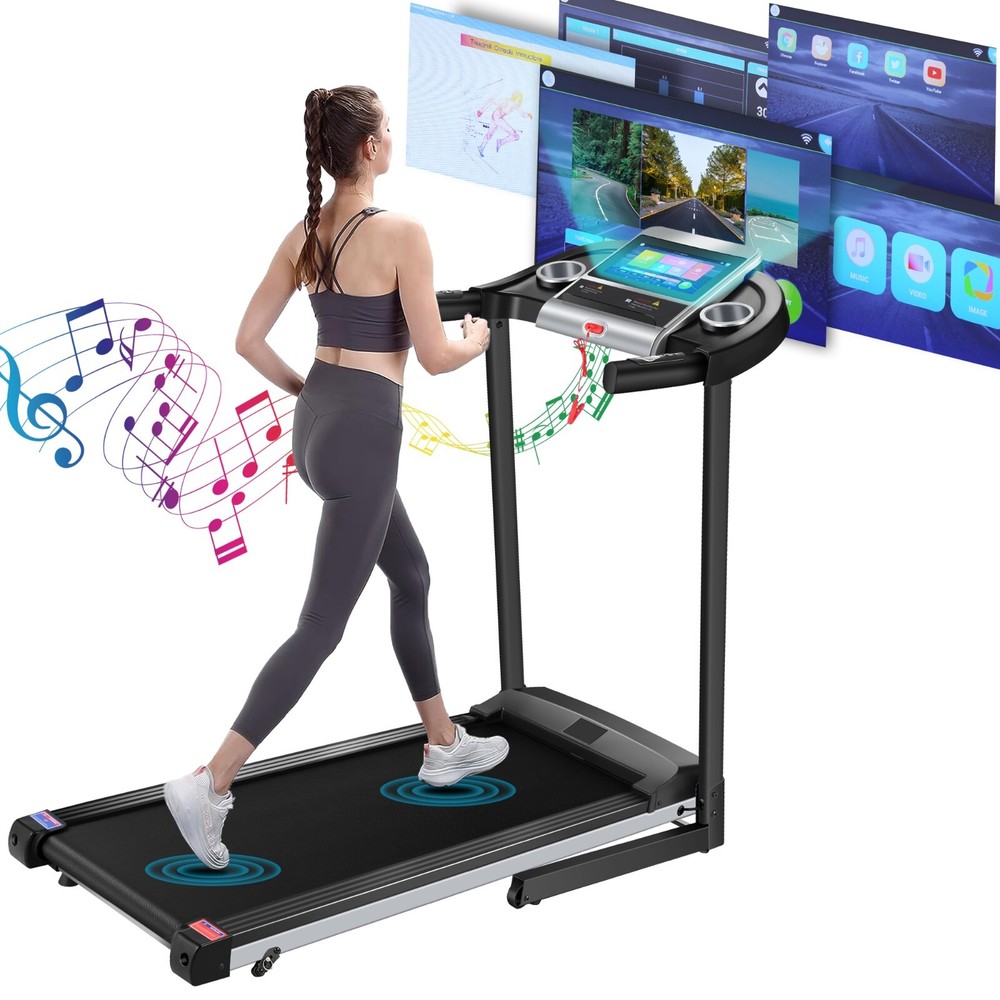 Smart Foable Treadmill for Home 3.25HP Quiet Motor Tradmill 9% Adjustable✅