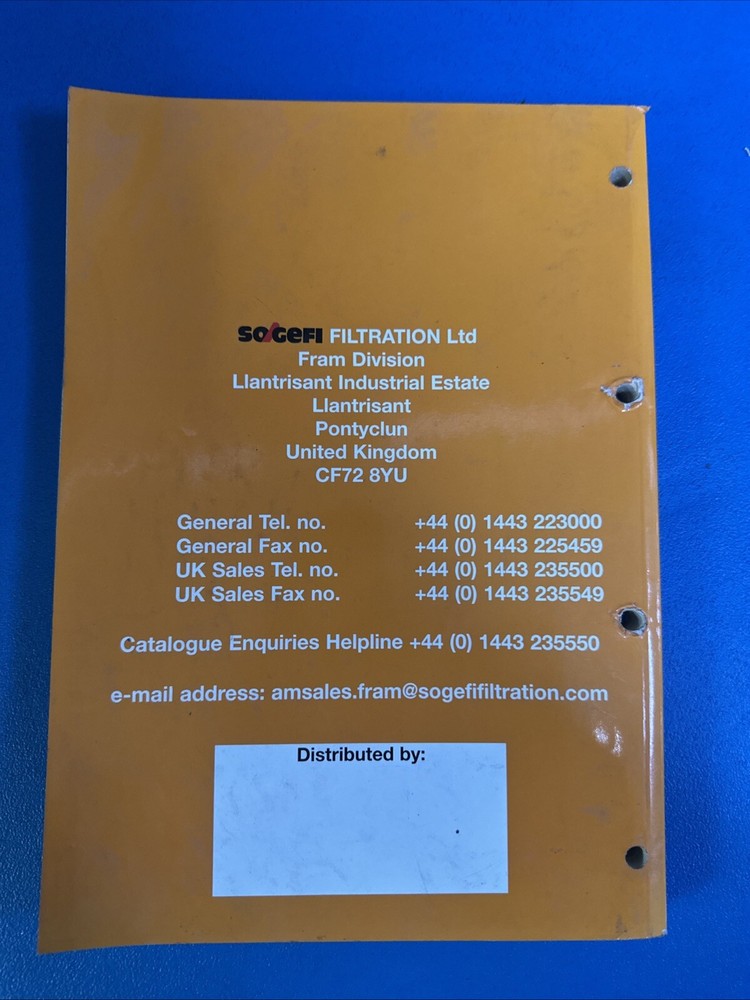 FRAM FILTERS CATALOGUE SAME DAY DISPATCH