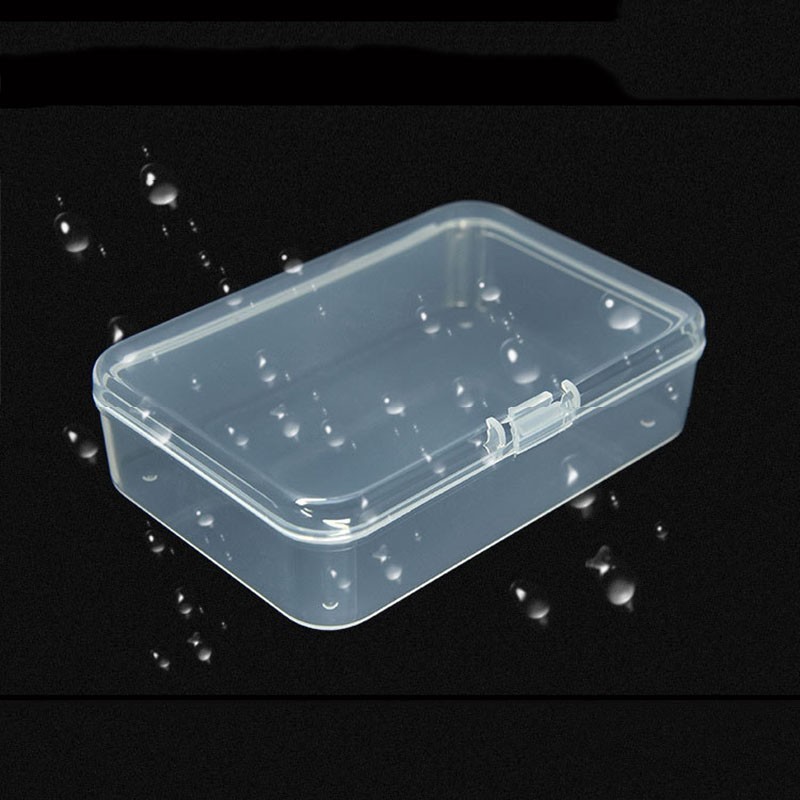 Plastic Box Rectangle Keeper Transparent Crafts Organizer 5pcs Storage