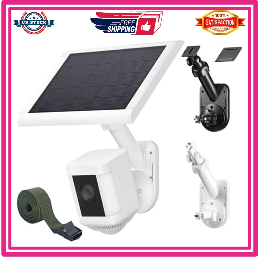 2 in 1 Wall Mount for Cameras Solar Panel Compatible Ring Blink Arlo