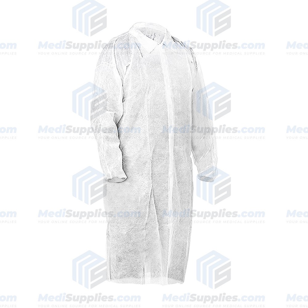 Lab Coat - White (3 Pockets)