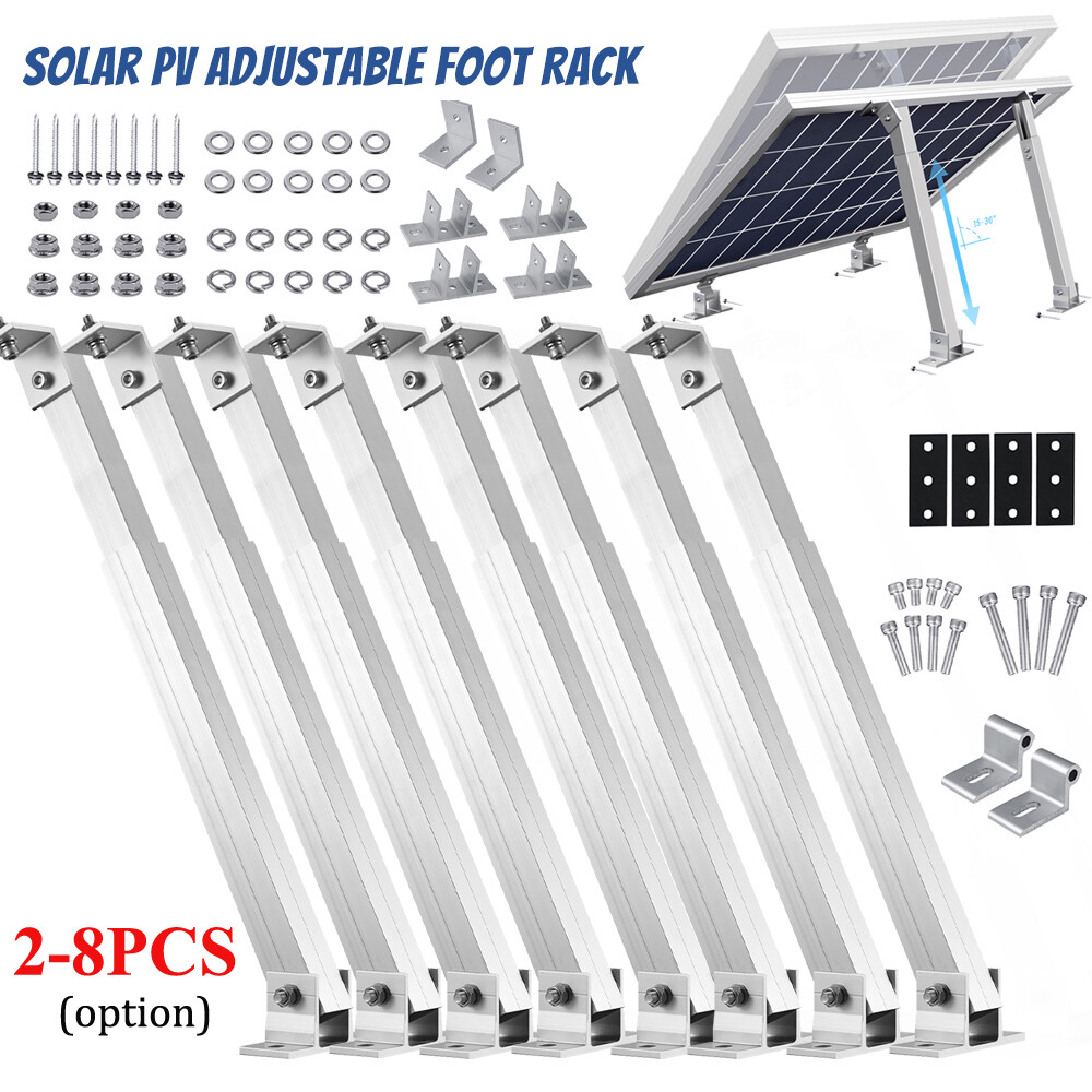 1-5Pair Adjustable Angle Solar Panel Mounting Brackets Roof Tilt Mount Bracket