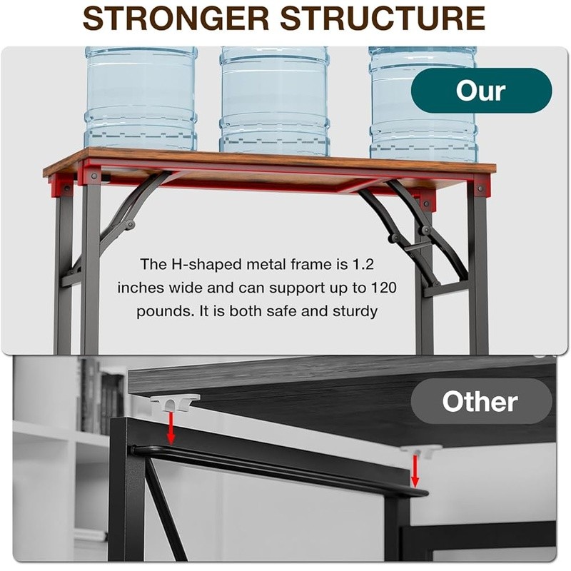 Folding Computer Desk Small Compact Study Table Home Office Minimalist Design US