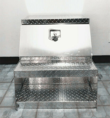 24" wide Aluminum Step Semi Tool Box