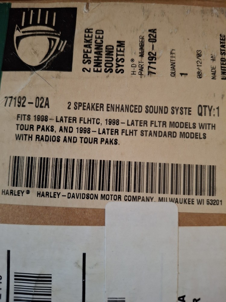 Harley-Davidson 2 Speaker Enhanced Sound System