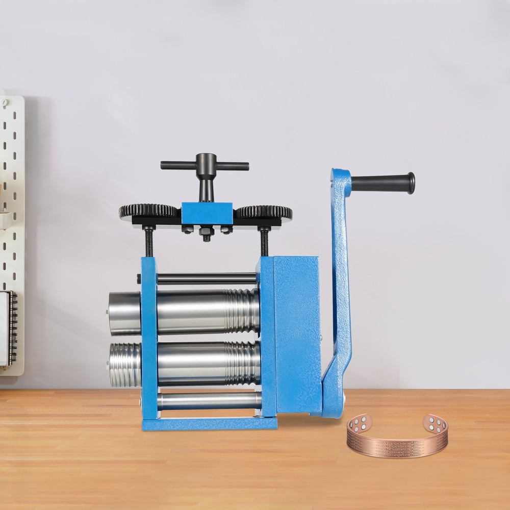 Jewelry Rolling Machine Manual Roller Combination Metal Tools Rolling Mill 6.5mm