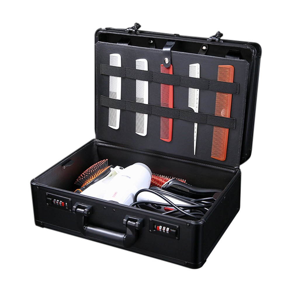Barber Stylist Suitcase, Carrying Case For Clippers Trimmers Scissors Tool Box