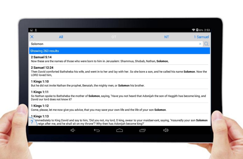 'BIBLE TABLET' - *A 10.1" Tablet with TWO Bible Versions.