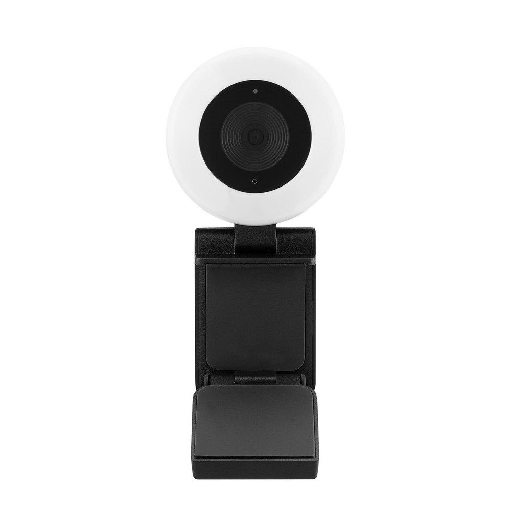 Blackweb 1440P 5 Megapixel USB Webcam & Adjustable Light Ring - Black - [LN]™