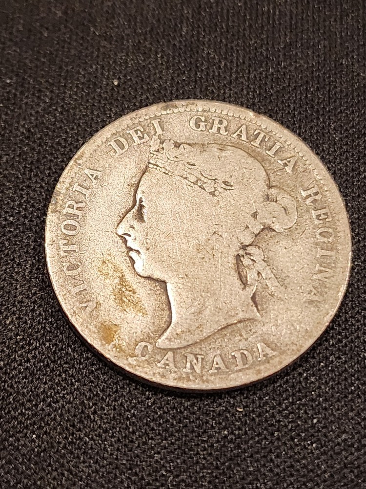 1892 Canada 25 Cents Silver Coin