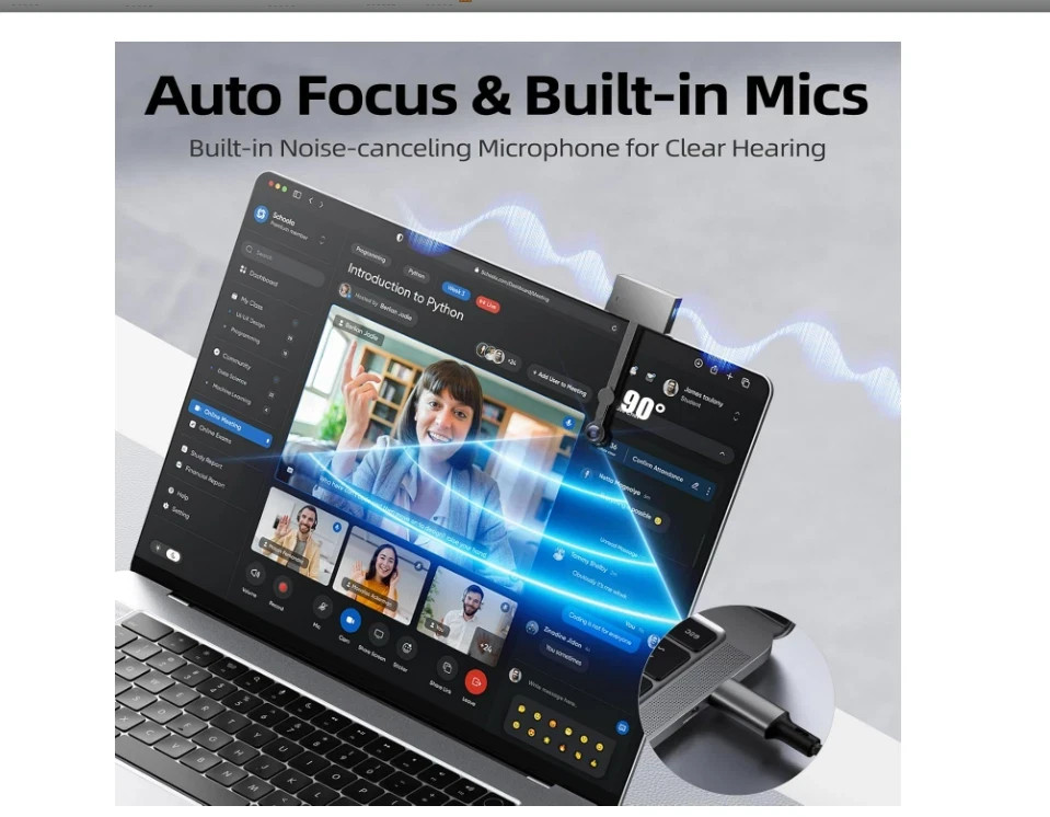 4K high definition webcam