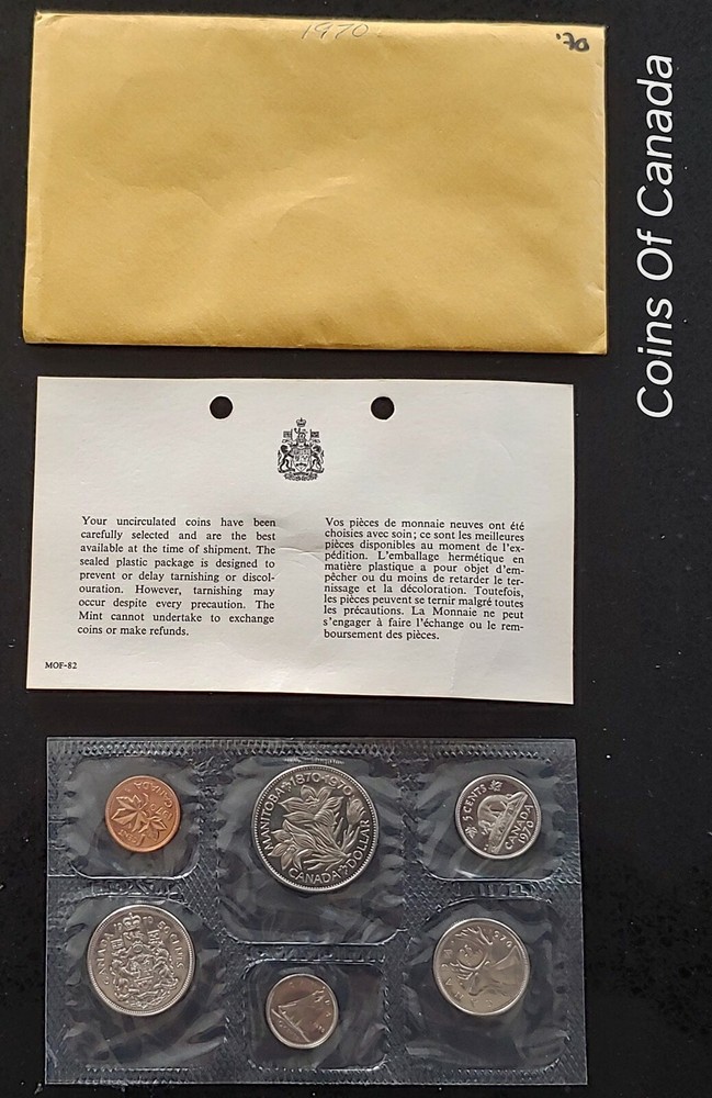 1970 Canada Prooflike 6 Coin Original Set Multiple Sets Available #coinsofcanada