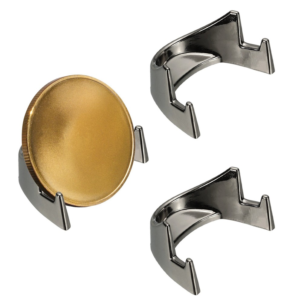 Coin Display Stands, 3Pcs Mini Coin Easel Presentation Holder, Bright Black