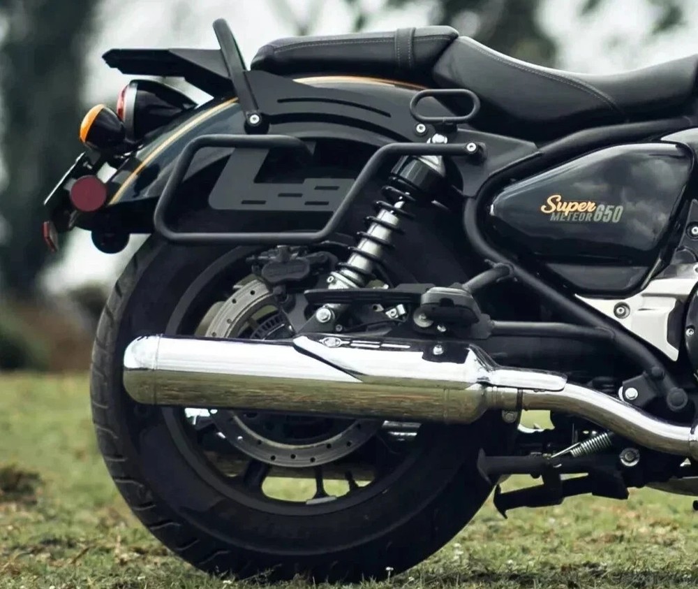 SADDLE STAY, BACKREST, ENGINE & RADIATOR GUARD COMBO FIT FOR SUPER METEOR 650