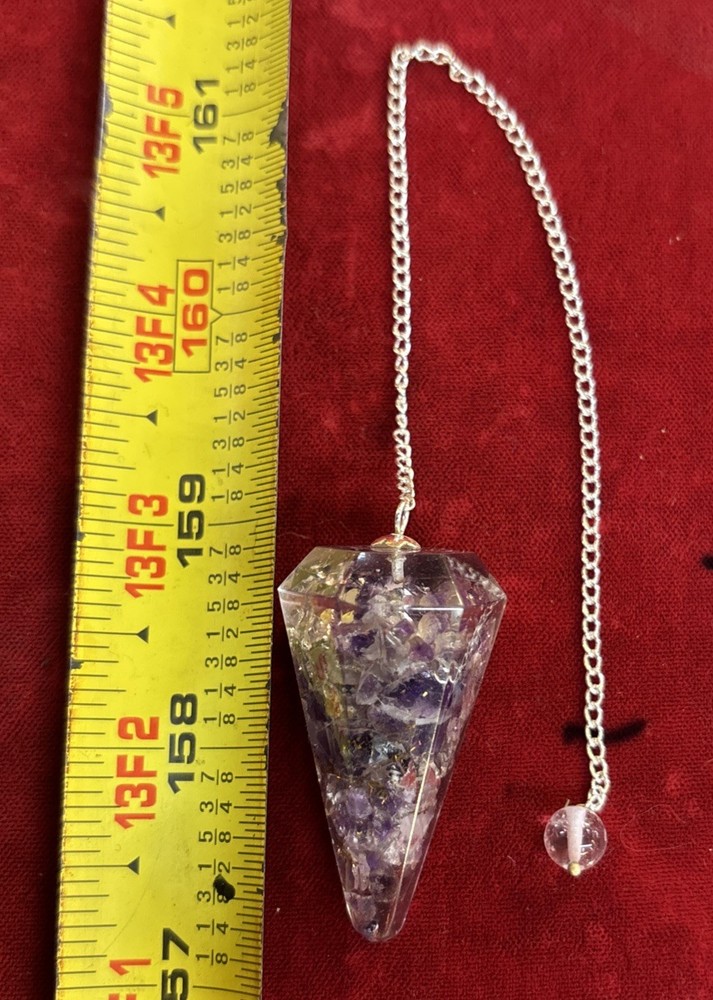 Amethyst Orgonite pendulum