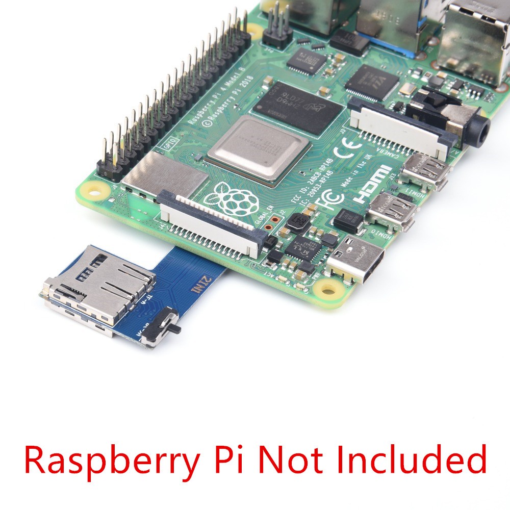 Dual System Dual TF Card Adapter Memory Board for Raspberry Pi 4B/3B+/3B/ Zero W
