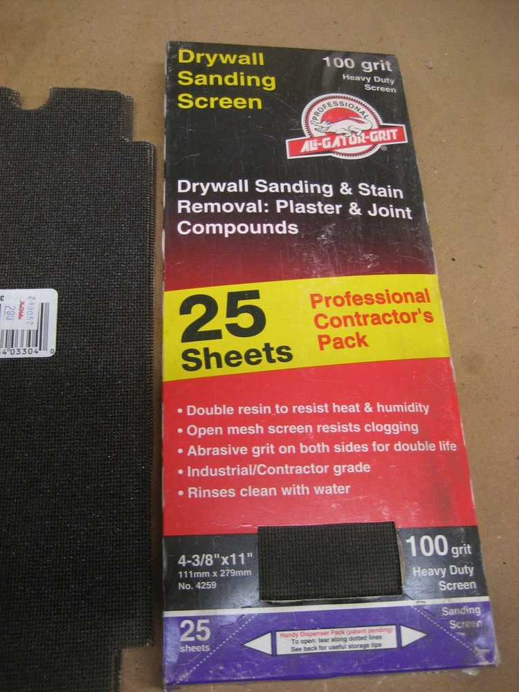 Lot 90 Assorted Precut Sanding Sheets and Screens 4-3/8" X 11" MARS