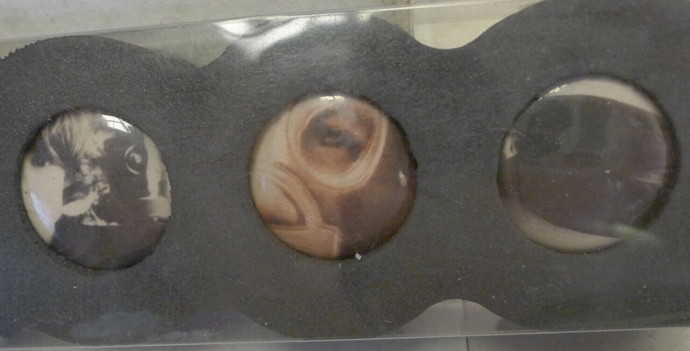Impossible Project Button Photo Edition 7 Pin Backs Total PRD1255 -NOS - RARE