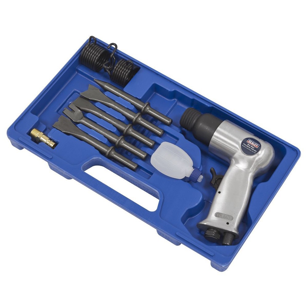 Sealey SA12/S Air Hammer Kit with Chisels Medium Stroke
