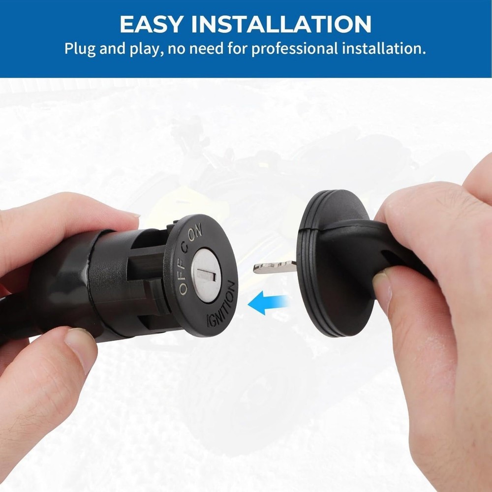 Ignition Key Switch 0453415 For Polaris Predator 90 2003-2006 Model Replacement