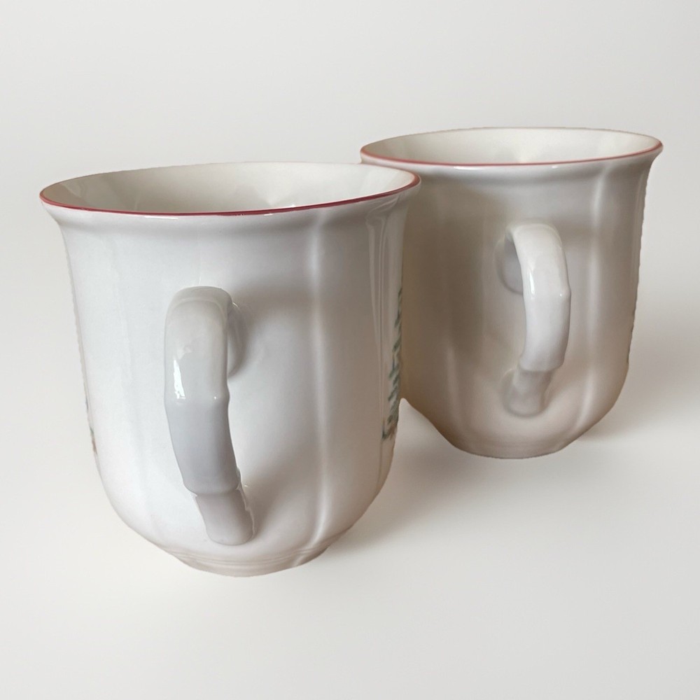 Farberware Gingerbread Christmas Tree Mug Set of 2