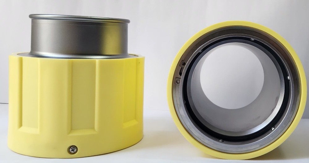 COUPLING, LAV DUMP 4" YELLOW COMPOSITE