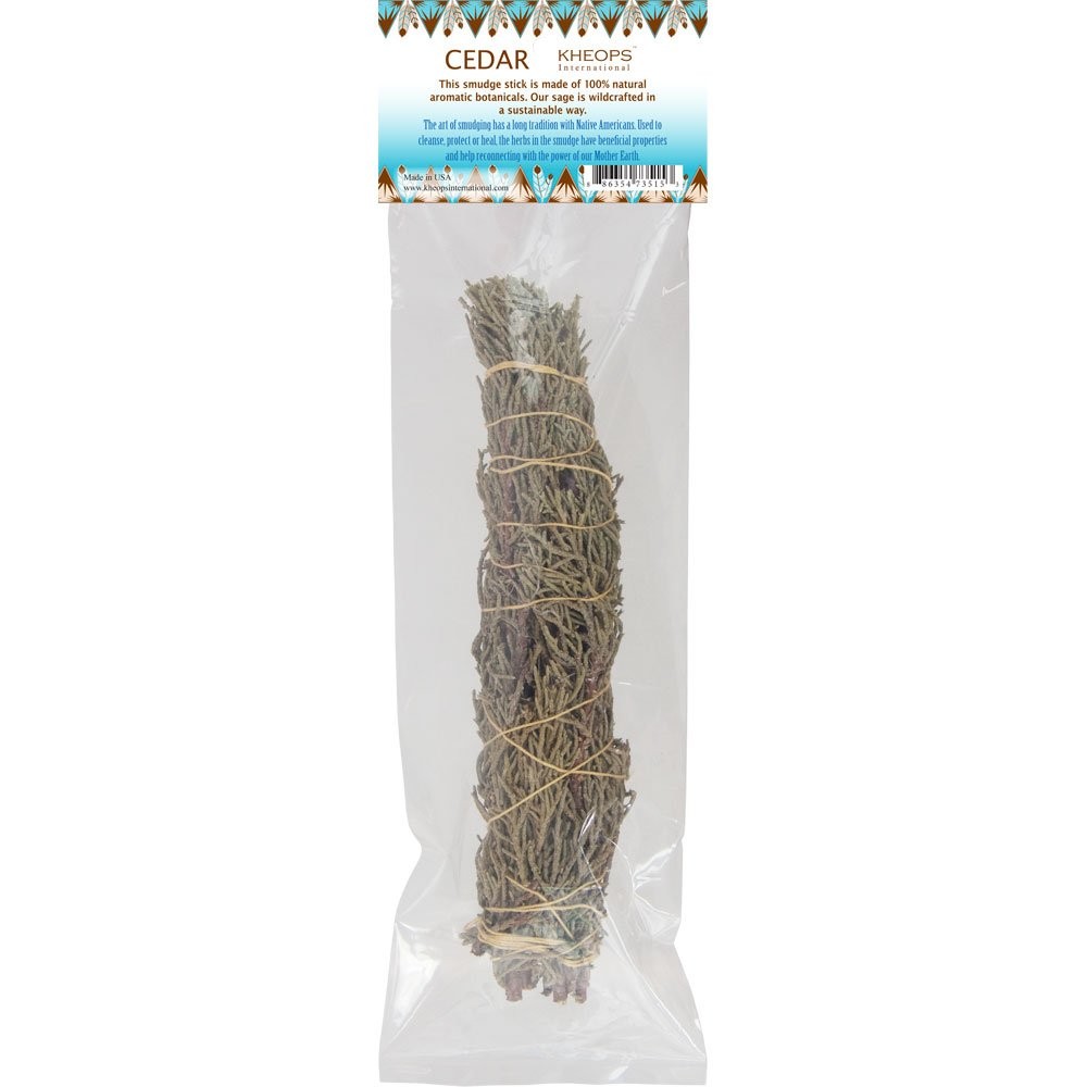 None Smudge Sticks Large Cedar Bundle Each Multicolor 9 Inches Natural Standard