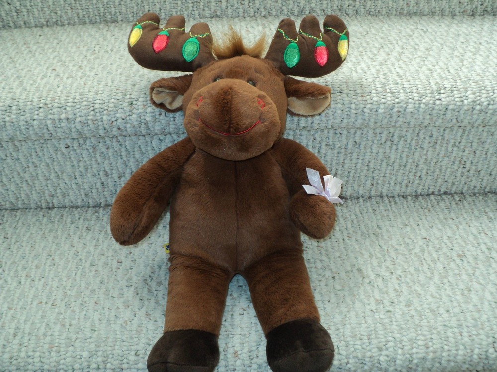 Excellent Discontinued Rare Build A Bear Light Up Moose