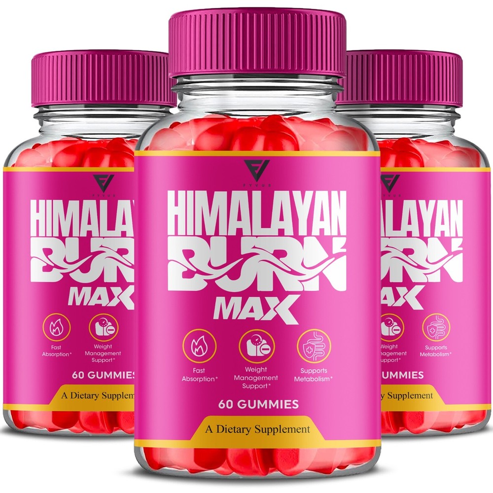 (3 Pack) Himalayan Burn Max Gummies, HimalayanBurn Advanced Gummy (180 Gummies)