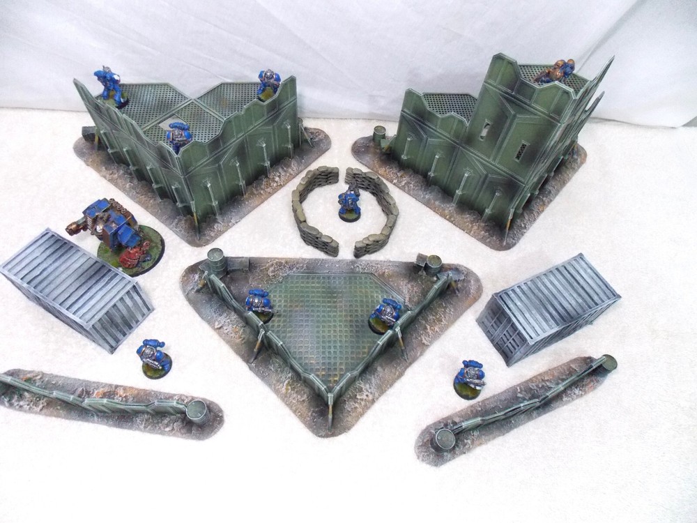WARGAMING TERRAIN PAINTED BUNDLE 9 PIECE SET...ADVANCE ORDERS