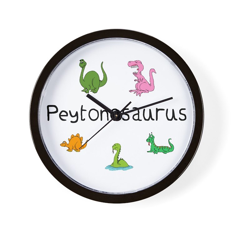CafePress Peytonosaurus 10" Wall Clock (115492342)