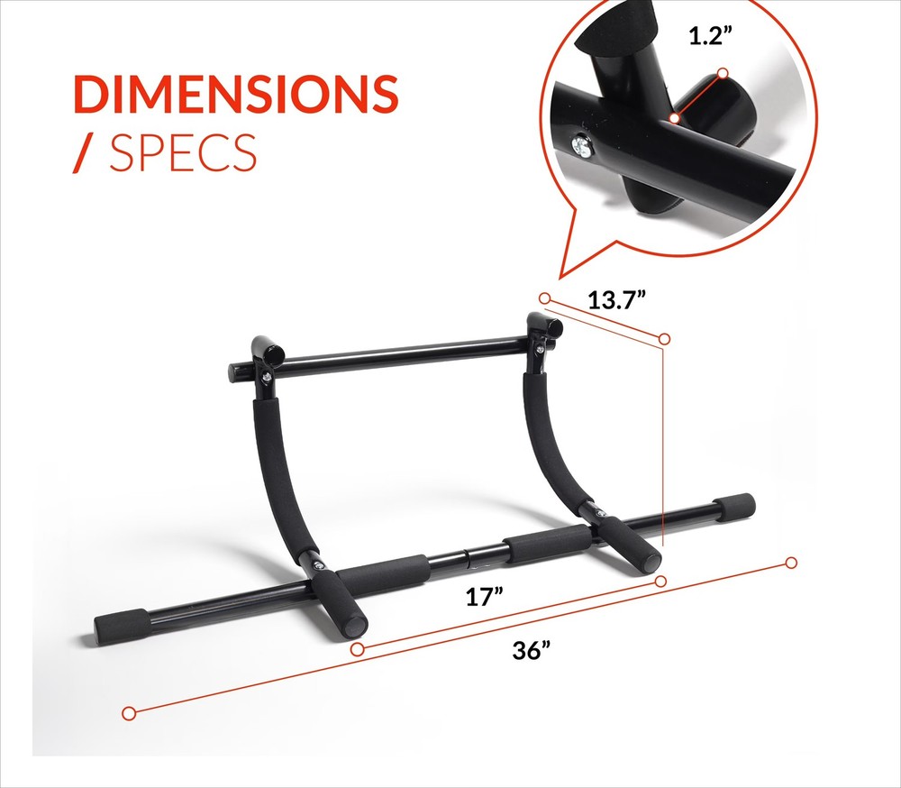 Barbell Xtreme Doorway Pull-Up Bar Gym