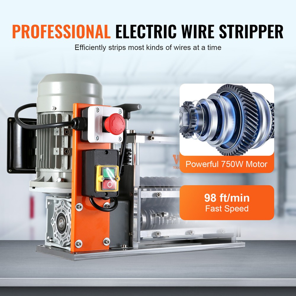 Electric Wire Stripping Machine Copper Cable Stripper 0.06''-1.57'' Visual