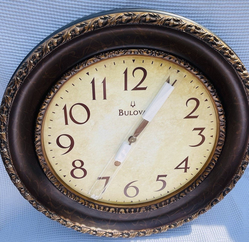 Bulova 34” Oversized Wall Clock NEW