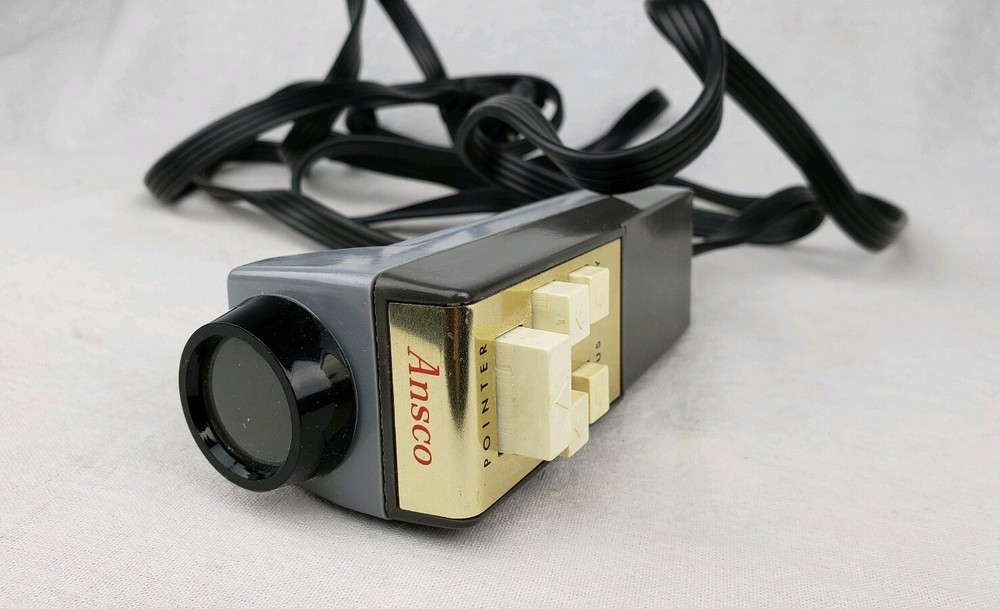 Rare Vintage Ansco Projector Remote Control Pointer Focus & Tray Controls