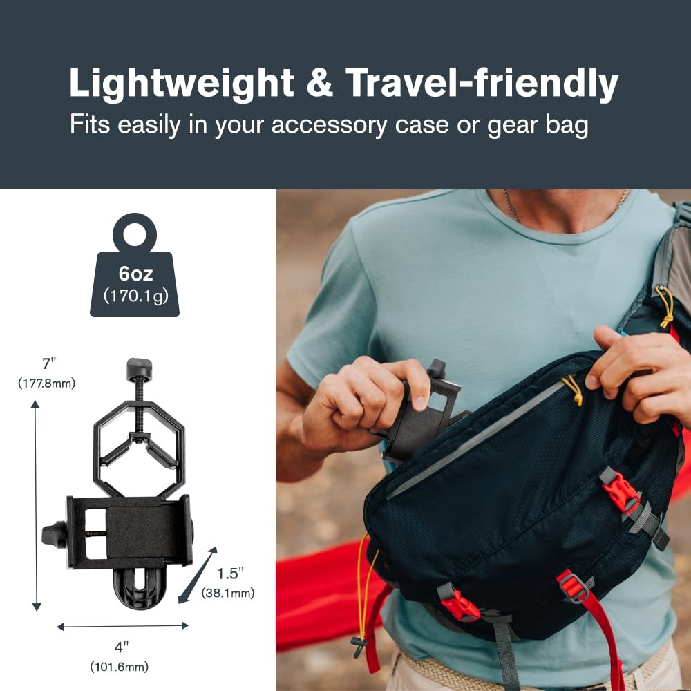 Celestron Universal Smartphone Adapter for Telescopes Binoculars Microscopes