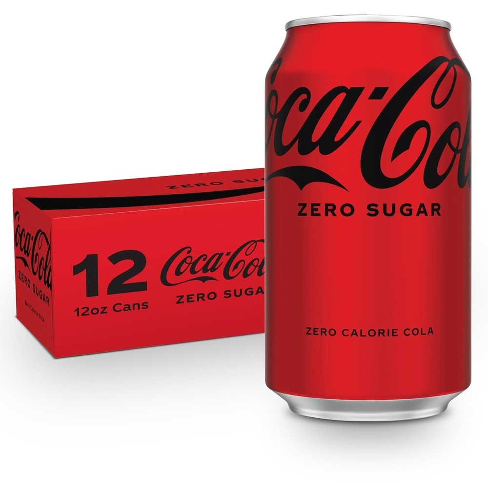 Coca-Cola Zero Sugar 12 oz Cans - 12 Pack Packaged for Ultimate Refreshment