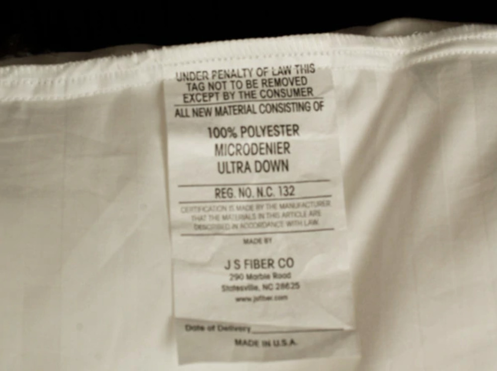 JS Fiber Ultra Down Firm Down Alternative Pillow