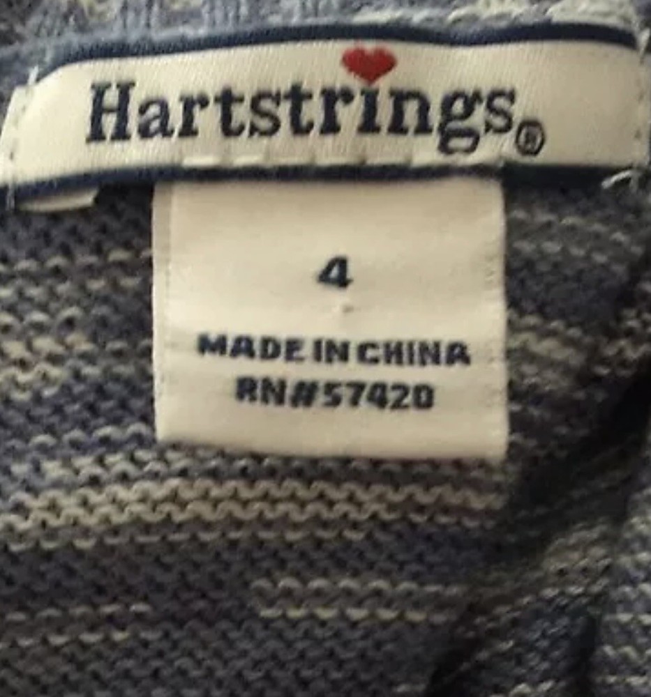 Hartstrings Dress NWT Size 4 Blue